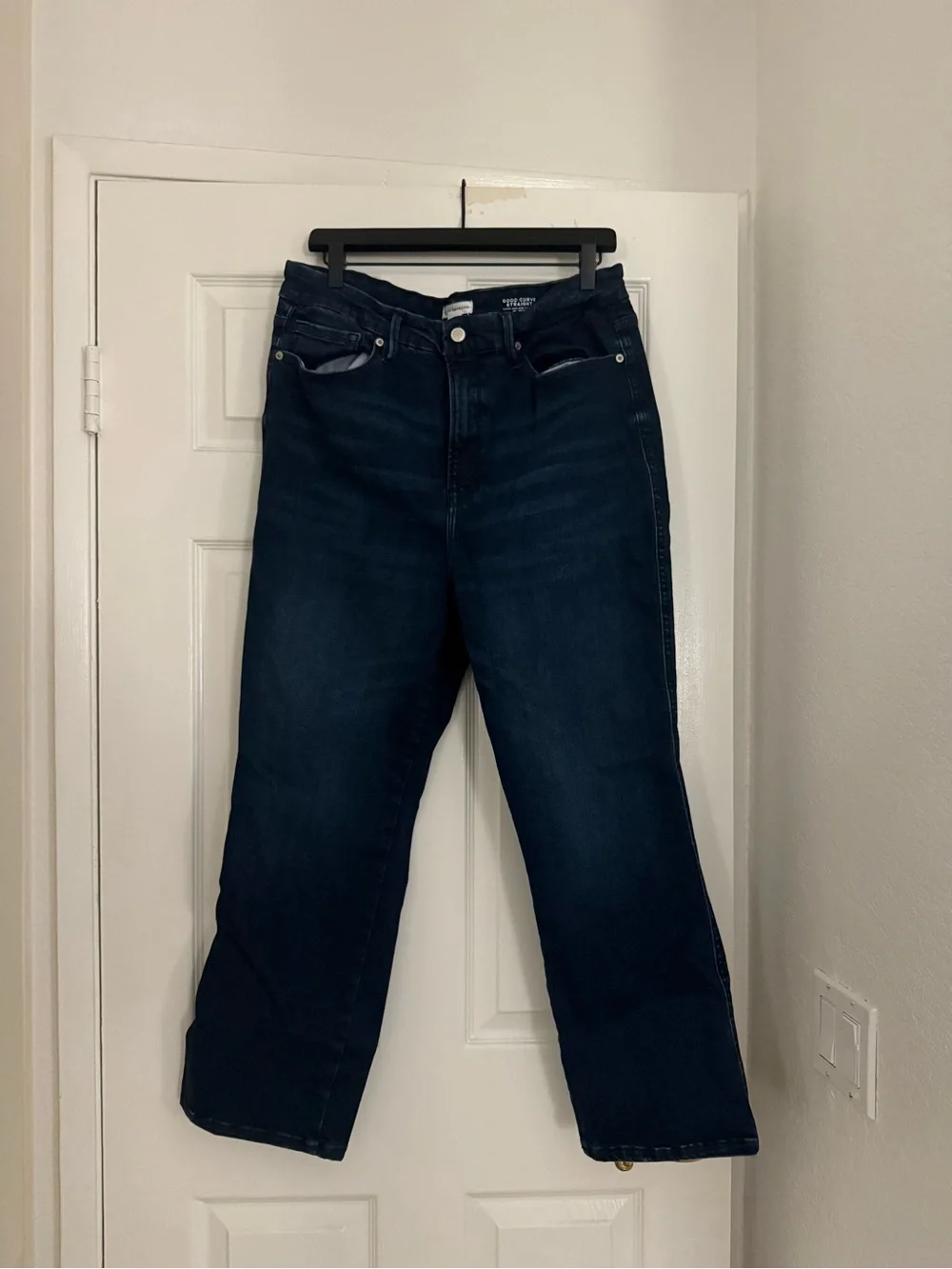 Good american Dark Blue Women's good curve Straight-Leg Jeans